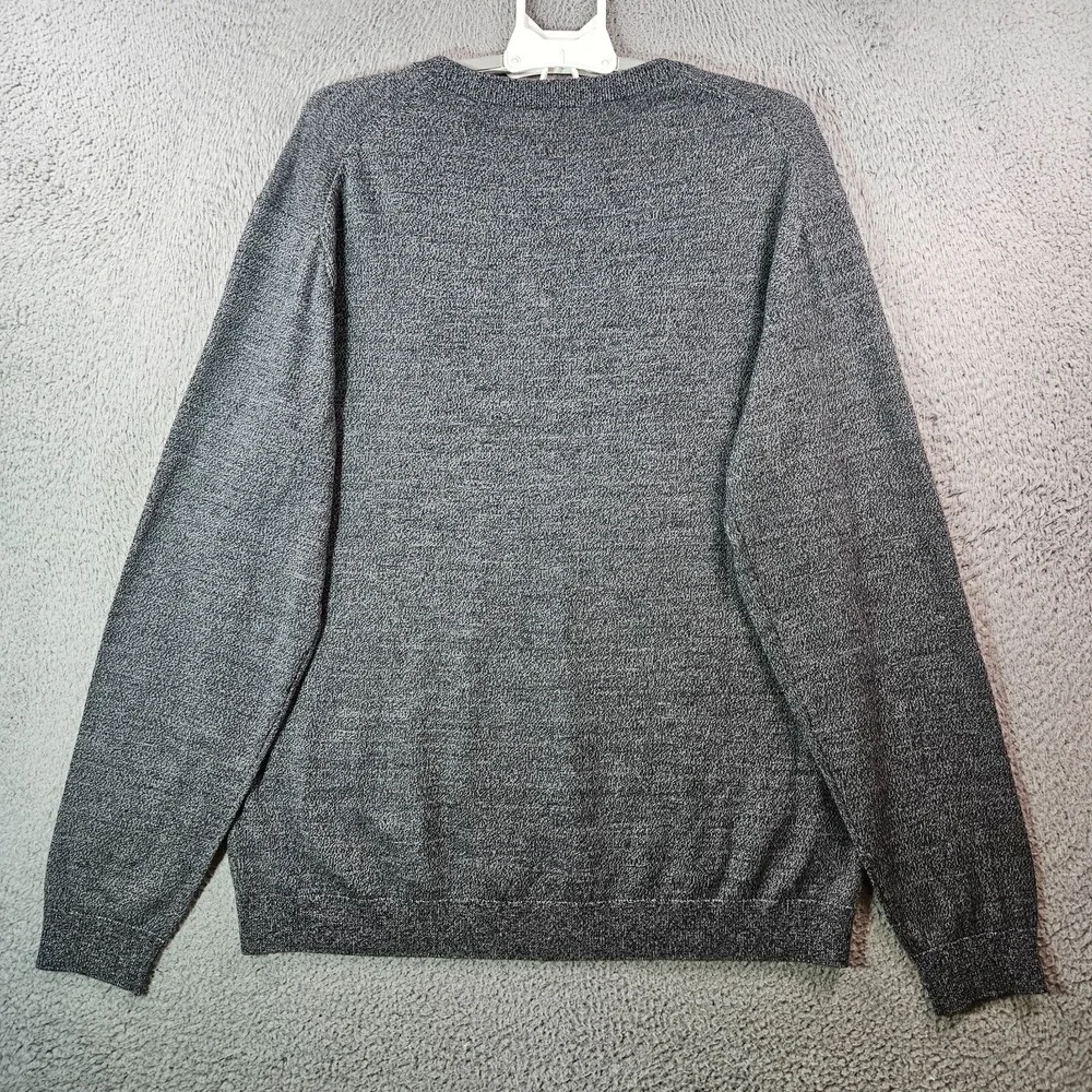 $99 NWT Hart Schaffner Marx 2XT 2X Tall Sweater Men Merino Wool‎ V-Neck Gray NEW